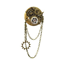 Gear Clock Brooch Pin Collar Hat Pin Jewelry Steampunk