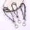 Unique Leather Keychain Phone Lanyard Strap With Metal Studs-A 3