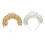 Sparkling Crystal Beaded Hair Circlet with Interwoven-White 2