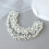 Sparkling Crystal Beaded Hair Circlet with Interwoven-White 7