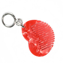 Fashionable Small Comb Keychain Adornment Ideal For Quick-Red