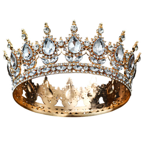 Classical Retro 8 Eye Princess Crowns Hair Accessory-White