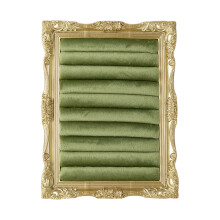 Decorative Velvety Lined Resin Jewelry Stand Featuring-Green