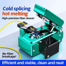 S-10 Fiber Cleaver Hot Melt Cold Weld One Step Fiber Optic Cable Cutter Auto Blade Return Fiber Cutting Tool+Blade B