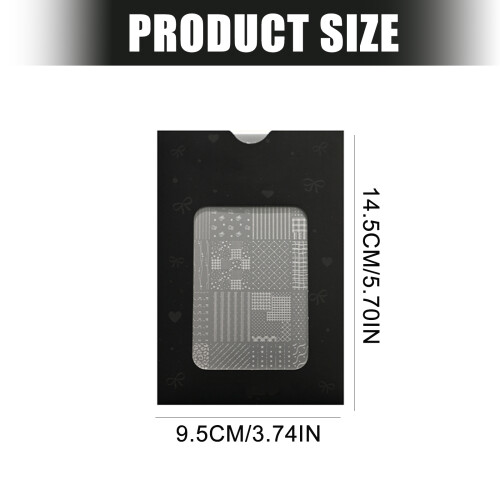 Stylish Patterns Nail Art Stamping Plate Stainless Steel Tool 2
