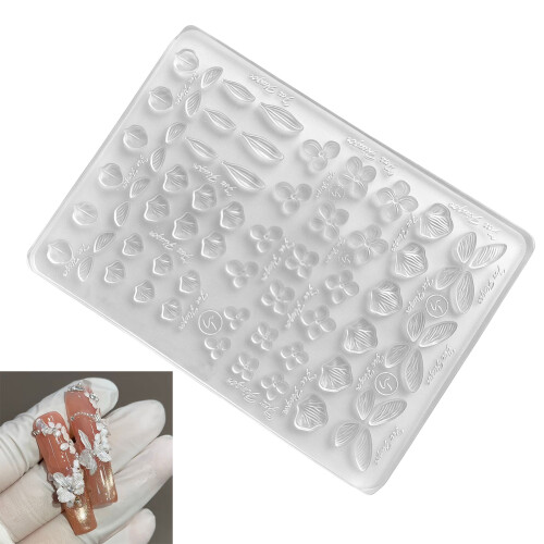 Professional Thin Silicone Mold for 3D Relief Nail Art Butterfly 1