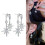 Comfortable Alloy Star Earrings With Glittering Zircon-silver 3
