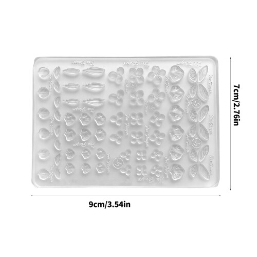 Professional Thin Silicone Mold for 3D Relief Nail Art Butterfly 2