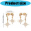 Boucles d'oreilles uniques à double pendentif offrant un-argent 4