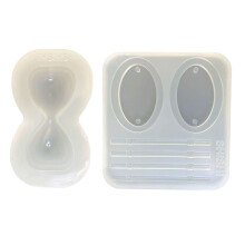 2Pcs Smooth Texture Silicone Sand Clock Molds Perfect for