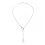 Collier au design serpent avec finition métallique-blanc k 3 1