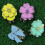 Multifunktionaler Golfballmarker mit Blumenmuster, magnetische-4 4