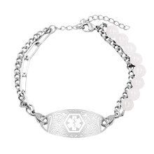 Doppelschichtiges, modisches Armband zur Identifizierung von-SS4