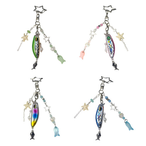 Dynamic Baits Inspired Keychain for Daily Use Keyring-Blue 1