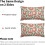 Fodere per cuscini floreali 12x20 pollici, cotone e lino, verde e rosa, 5