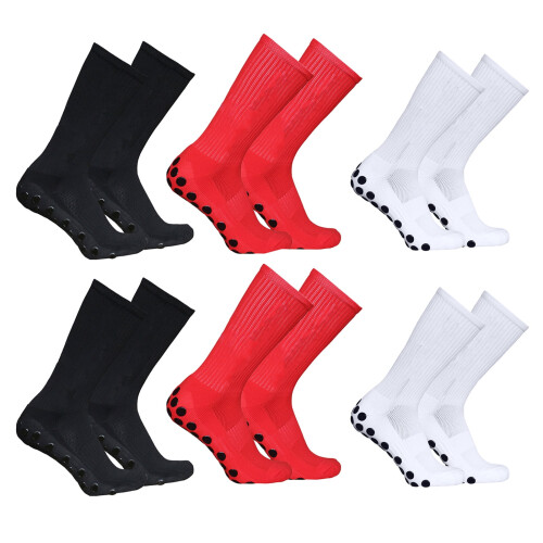 Atletiska halkfria stretchstrumpor – 6 par