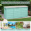 Outdoor Deck Box Waterproof Lockable Resin 75 Gallon Gray 4