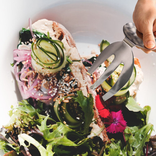 Stainless Steel Salad Claw Server, 1 pc 2