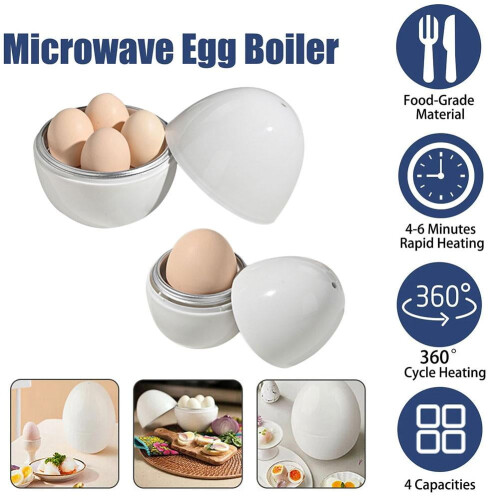 Microwave Hard Boiled Egg Cooker 4-Egg Capacity 2