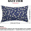 Navy Blue Floral Pillow Covers 12x20 in (2 pcs) 2