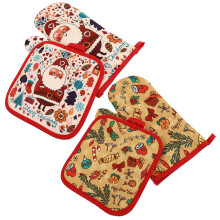Luvas de forno resistentes ao calor – Poliéster, 26x16cm