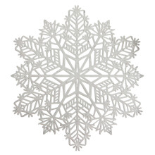 Snowflake Placemat PVC Cup Coaster 10cm