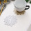 Snowflake Placemat PVC Cup Coaster 10cm 4