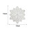 Snowflake Placemat PVC Cup Coaster 10cm 5
