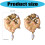Boucles d'oreilles à clous en alliage de cuivre avec perles 3