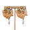 Fille tenant des perles boucles d'oreilles en alliage Texture 6