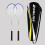 2-pack lätta badmintonracketar – slitstark legering 1