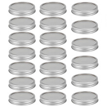 Edelstahl-Schlitzdeckel für Einmachgläser, 70 mm, Silber