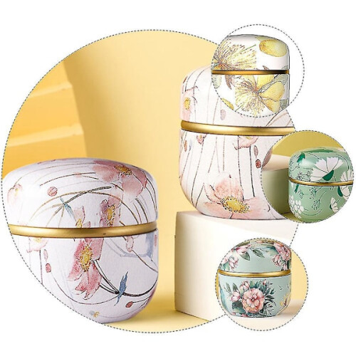 Tinplate Storage Jar 8.5 cm Cube (Pack of 5) 2