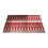 Christmas plastic tablecloth red with white snowflakes 2