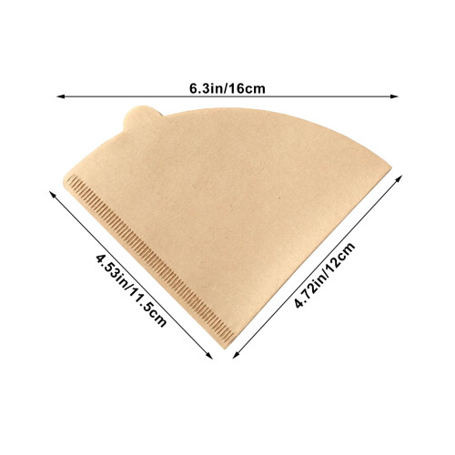 V-förmiges Kaffeefilterpapier, 100 Stück 2