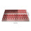 Christmas plastic tablecloth red with white snowflakes 3