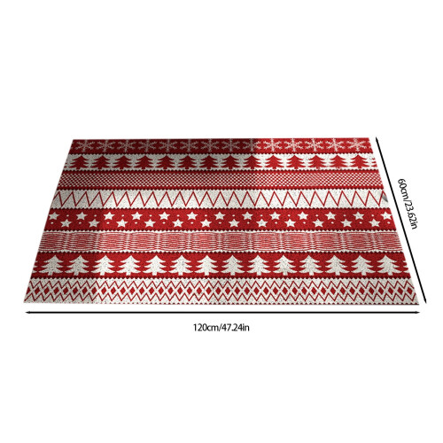 Mantel navideño rectangular de 24x48 pulgadas 1