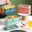 TRIEIY plastic bento box double layer green 2-piece 5