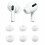 AirPods Pro Silicone Ear Tips Replacement, White, 3 Pairs 1