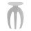 Stainless Steel Salad Claw Server, 1 pc 1