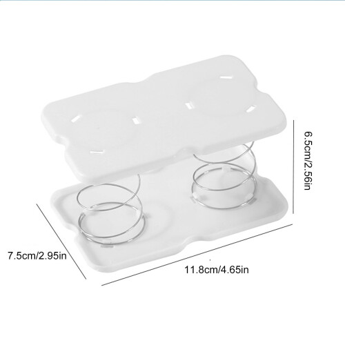 Paper Towel Box Bottom Bracket White Double Spring 2