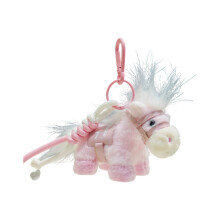 Idealer Geschenk-Plüsch-Pferd-Schlüsselanhänger für-Rosa