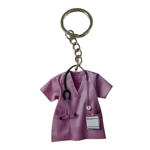 L'uniforme d'infirmière conçoit le trousseau acrylique pour la-C