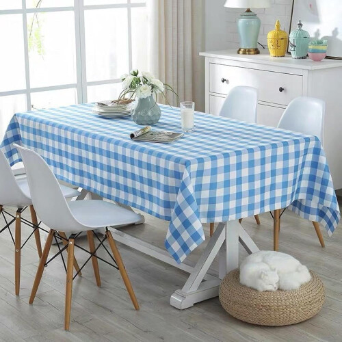 Checkered tablecloth smooth non-wrinkle multiple sizes