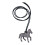 Collier à breloques cheval symbolique pour le succès,-Gris 1