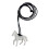 Collier pendentif cheval acrylique léger symbolique,-Blanc 1
