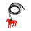 Collier pendentif cheval polyvalent adapté à toutes les-Rouge 1