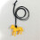 Collier pendentif cheval acrylique léger symbolique,-Blanc 5