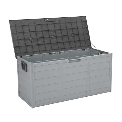 75 Gallon Outdoor Waterproof Storage Box Grey 1