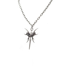 Colored Zirconia Alloy Necklace Collarbone Chain Featuring